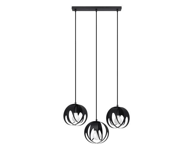 Awangardowa Stalowa Lampa Wisząca TUNDRA 3L