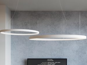 Miniaturka 41 - Nowoczesna podsufitka do lampy LED w białym kolorze