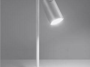 Miniaturka 2 - Nowoczesna biała lampka biurkowa LED, styl skandynawski