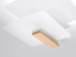 Miniaturka 5 - Designerski plafon z drewna na białej podstawie