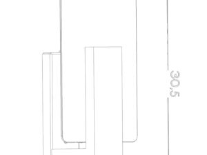 Miniaturka 6 - Rysunek techniczny plafonu LED z jednopunktowym źródłem