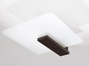 Miniaturka 7 - Nowoczesny plafon sufitowy z ciemnobrązowym drewnem