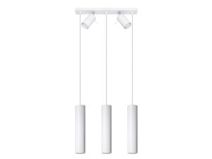 Miniaturka 1 - Minimalistyczna biała lampa wisząca z tubami LED do kuchni
