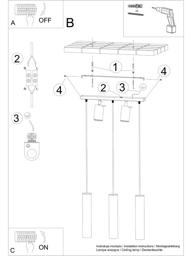 Nowoczesna Lampa Wisząca Minimalistyczna RING 3