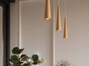 Miniaturka 5 - Skandynawska jadalnia z lampami wiszącymi z jasnego drewna