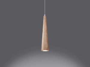 Miniaturka 2 - Drewniana lampa wisząca w stylu japońskim – ciemne tło