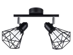 Miniaturka 4 - Lampa z czarnymi kloszami o nowoczesnej formie, montaż sufitowy