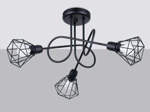 Miniaturka 1 - Lampa sufitowa z trzema kloszami