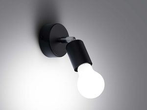 Miniaturka 2 - Czarny kinkiet z żarówką – rozświetlenie ściany w stylu loft