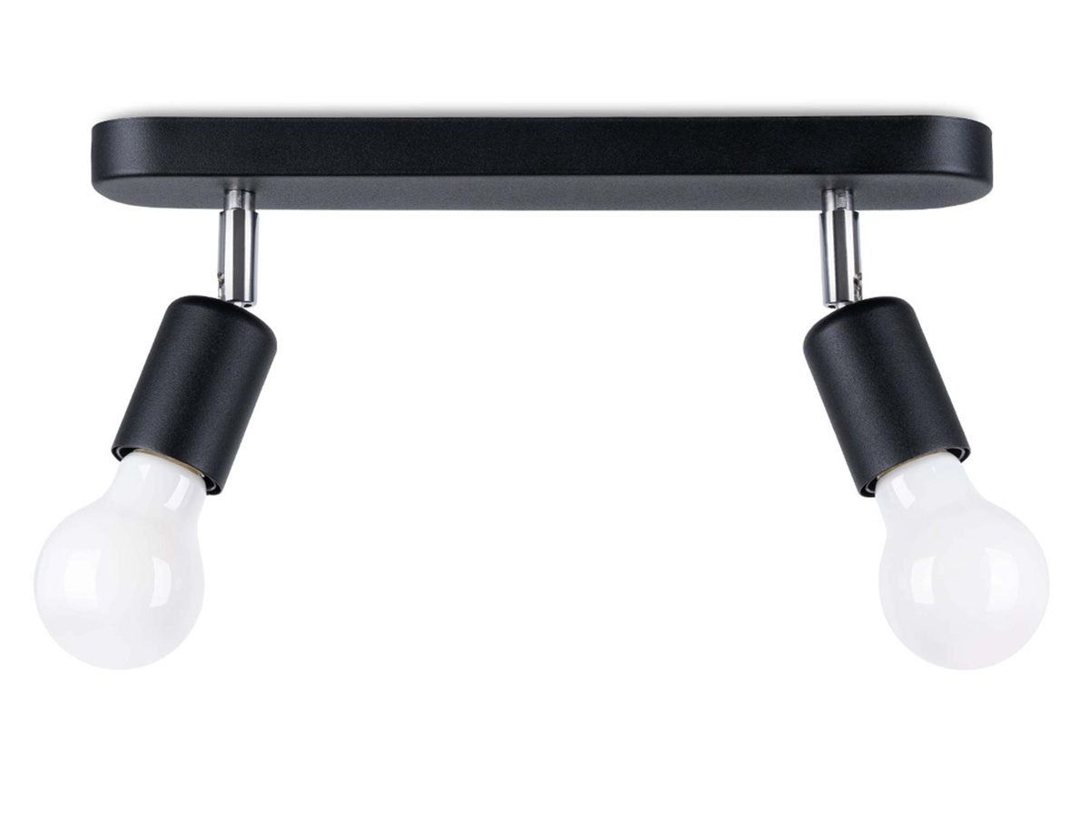 Czarny Plafon Regulowanego Światła FRESCO 2