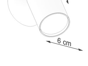 Miniaturka 7 - Schemat montażowy reflektora ściennego LED – 6 cm średnicy