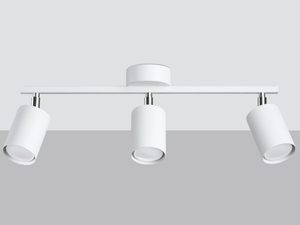 Miniaturka 2 - Potrójna biała lampa LED z reflektorami punktowymi