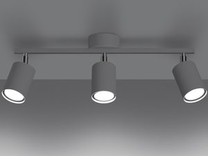 Miniaturka 3 - Lampa sufitowa z dwoma białymi reflektorami LED – układ liniowy