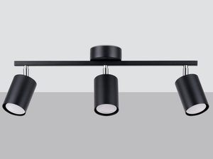 Miniaturka 5 - Czarny reflektor LED z obrotową głowicą na suficie