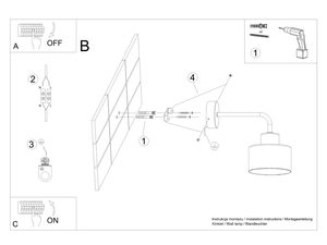 Miniaturka 8 - Instrukcja montażu nowoczesnego kinkietu w matowej czerni