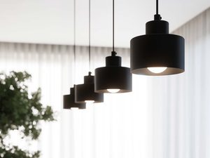 Miniaturka 5 - Czarne lampy wiszące nad stołem – stylowa aranżacja wnętrza