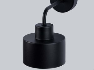 Miniaturka 3 - Kinkiet ścienny w stylu industrialnym – czarna obudowa i proste ramię