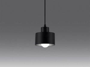 Miniaturka 2 - Minimalistyczna czarna lampa wisząca z jednym źródłem światła