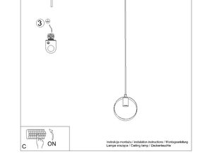 Miniaturka 8 - Rysunek montażowy lampy
