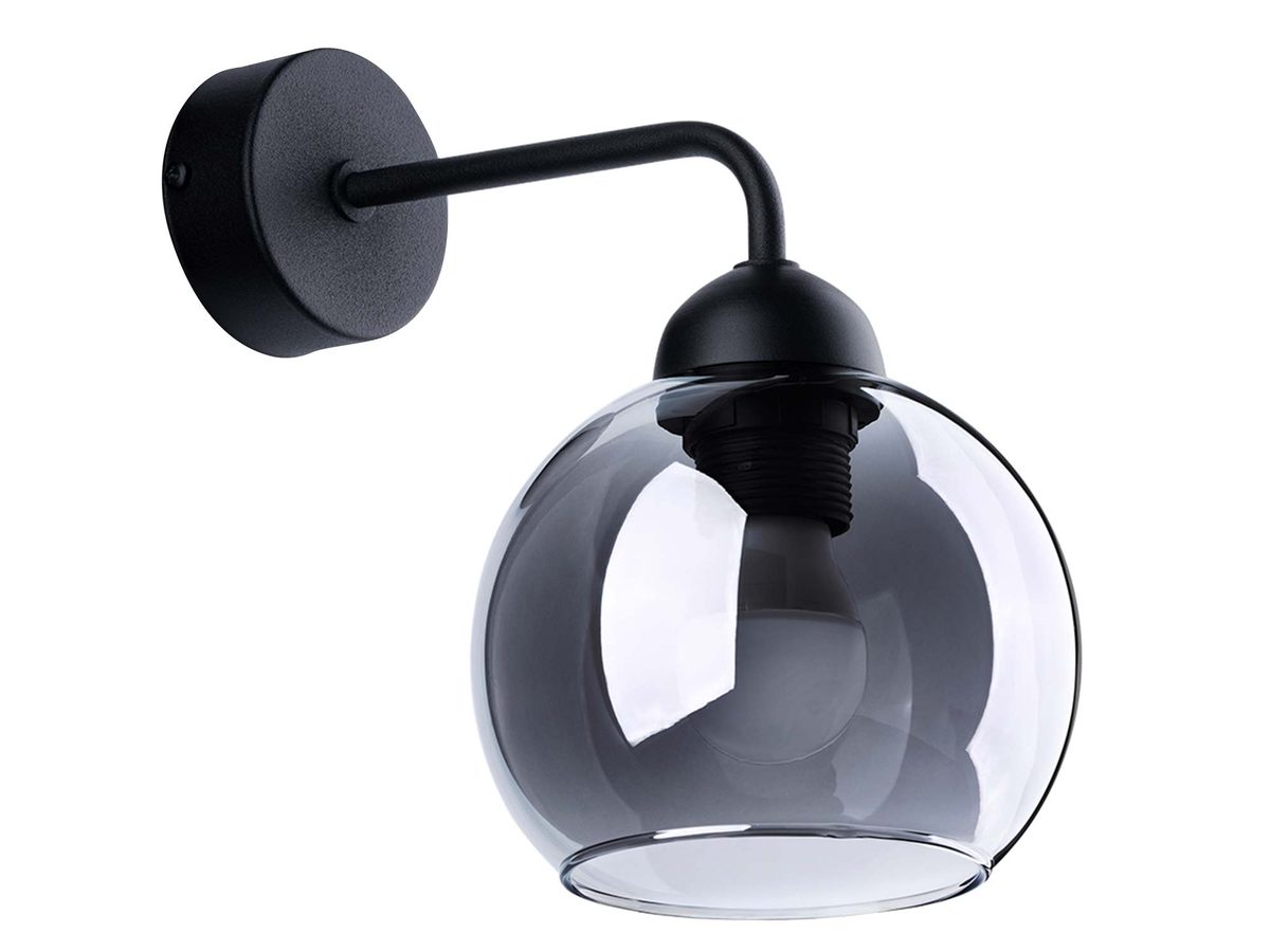 Funkcjonalny i Dekoracyjny Kinkiet Czarny CALIX 1