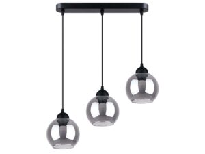 Miniaturka 7 - Lampa wisząca z trzema czarnymi oprawami