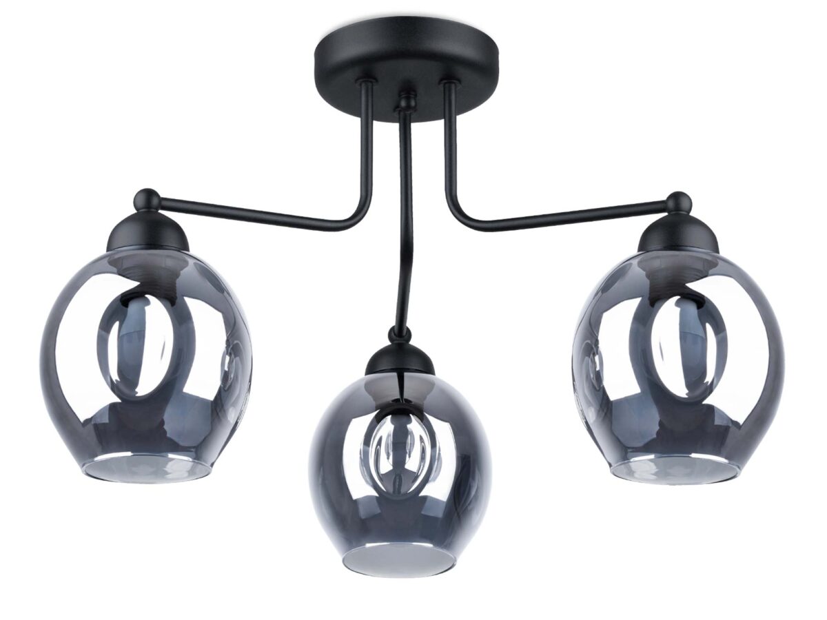 Awangardowy Żyrandol YUMA 3 Czarny