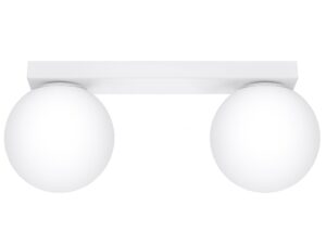 Miniaturka 1 - Dwie kule LED na białym tle – widok frontalny