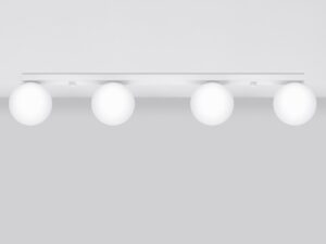 Miniaturka 2 - Projekt lampy LED z 4 kulami – schemat z wymiarami