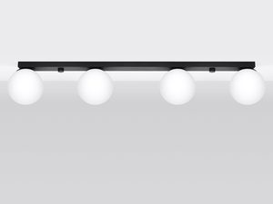 Miniaturka 5 - Neutralna aranżacja z listwą LED i czteroma kulami