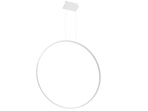 Miniaturka 18 - Nowoczesna lampa LED z białym okręgiem, elegancki design