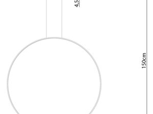 Miniaturka 24 - Przekrój techniczny lampy LED z białym kloszem