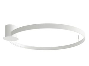 Miniaturka 28 - Nowoczesna lampa sufitowa LED z białym kloszem, minimalistyczny styl