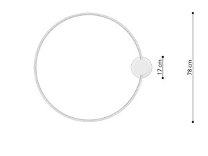 Miniaturka 32 - Nowoczesna lampa sufitowa LED, przekrój techniczny