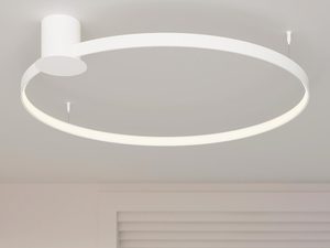 Miniaturka 31 - Nowoczesna jadalnia z designerską lampą sufitową LED