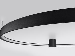 Miniaturka 22 - Lampa sufitowa LED z czarnym pierścieniem, nowoczesny design