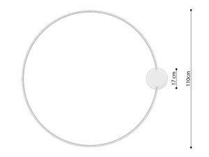 Miniaturka 30 - Detal techniczny lampy sufitowej LED, minimalistyczny styl