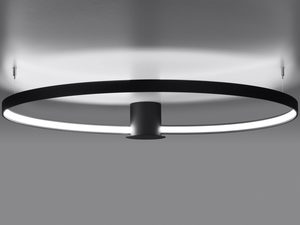 Miniaturka 13 - Lampa sufitowa LED z czarnym kloszem, nowoczesny styl