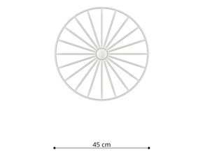 Miniaturka 8 - Rzut z góry na lampę z promieniście rozchodzącymi się ramionam