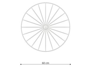Miniaturka 7 - Schemat koła ozdobnego o średnicy 60 cm z promieniami