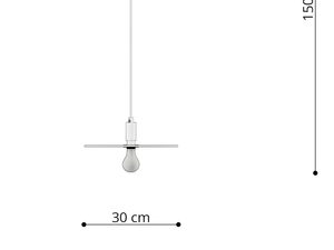 Miniaturka 4 - Wysokość zawieszenia lampy z pojedynczym źródłem światła