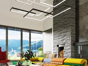 Miniaturka 13 - Kompozycja LED nad narożnikiem z dużym oknem