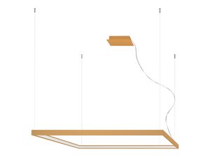 Miniaturka 13 - Techniczny rysunek lampy LED o złotym wykończeniu