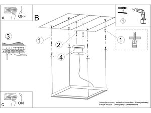 Miniaturka 22 - Instrukcja techniczna montażu kwadratowej lampy LED