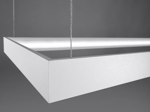 Miniaturka 22 - Biała kwadratowa lampa LED zawieszona przy suficie