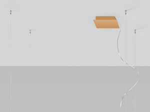 Miniaturka 11 - Geometryczna złota lampa LED na wizualizacji technicznej