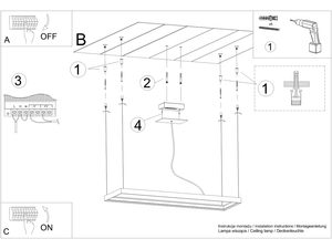 Miniaturka 25 - Instrukcja montażu lampy LED z podwieszeniem