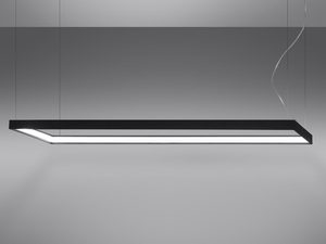 Miniaturka 10 - Prosta czarna lampa LED z efektem świetlnym w aranżacji