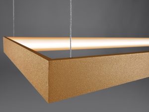 Miniaturka 4 - Zbliżenie na złoty profil lampy LED o matowej teksturze