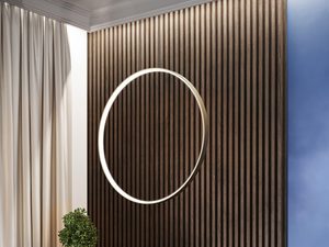 Miniaturka 8 - Lustro LED do eleganckiego wnętrza, złota rama