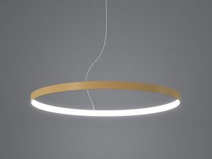 Miniaturka 12 - Okrągła lampa LED z delikatnym złotym wykończeniem